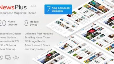 NewsPlus v4.0.3 – News and Magazine WordPress theme