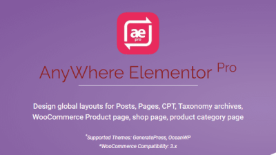 AnyWhere Elementor Pro破解版下载
