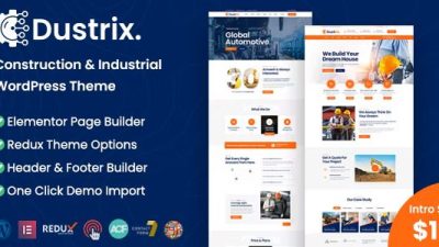 Dustrix v1.2.0 – Construction and Industry WordPress Theme