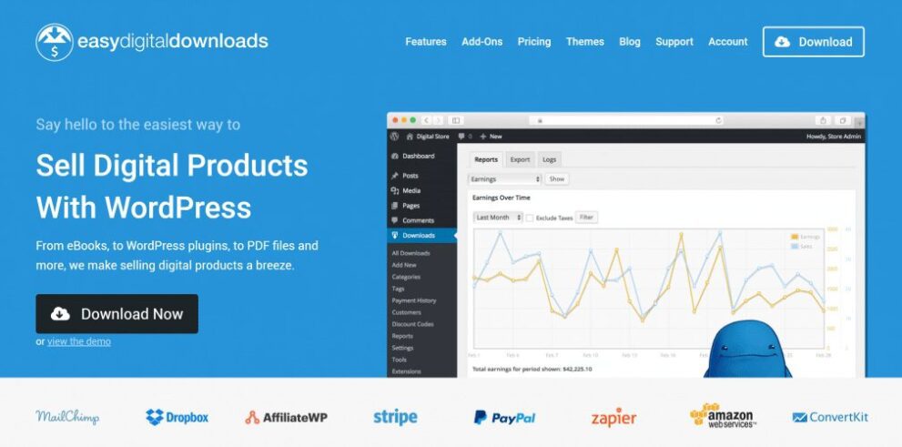 Easy Digital Downloads v2.11.5 + Fresh All Addons Pack