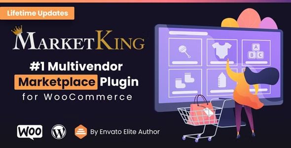 用于 WooCommerce 免费下载的 MarketKing Nulled Ultimate Multi Vendor Marketplace 插件