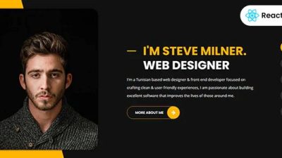 突尼斯 Nulled 个人投资组合 React 模板下载