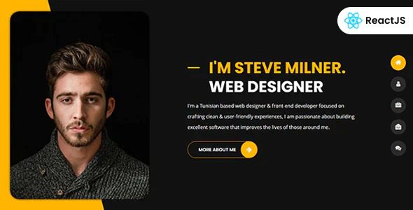 突尼斯 Nulled 个人投资组合 React 模板下载