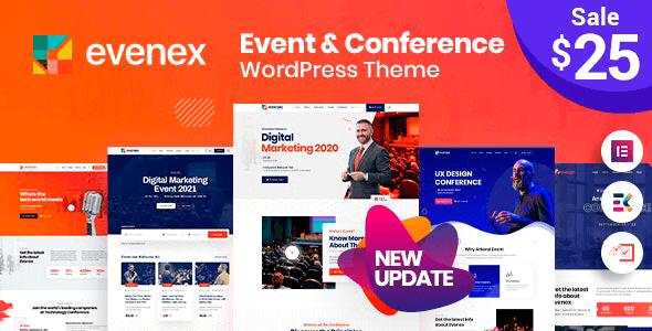 Evenex 1.9.0 – Event Conference WordPress Theme