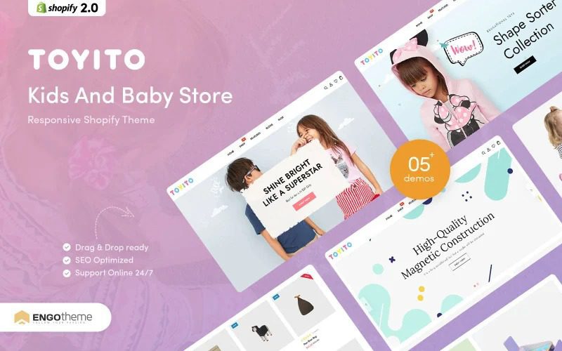 Toyito Nulled Kids And Baby Store Shopify 主题免费下载