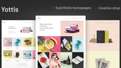 Yottis v1.0.5 Personal Creative Portfolio WordPress Theme + Store