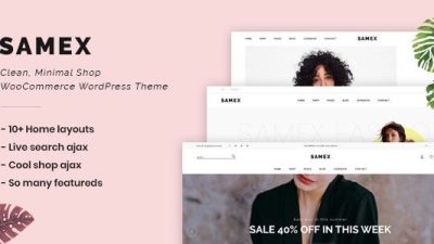 Samex v2.1 – Clean, Minimal Shop WooCommerce WordPress Theme