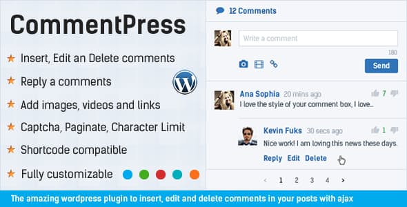 CommentPress v.2.8.1 – Ajax Comments, Insert, Edit and Delete Comments for WP