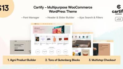 Cartify v.1.1.1 WooCommerce Gutenberg WordPress Theme