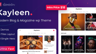 Kayleen v1.5.0 – Blog & Magazine WordPress Theme