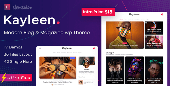 Kayleen v1.5.0 – Blog & Magazine WordPress Theme