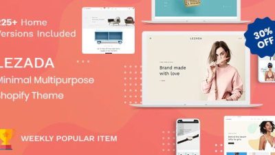 Lezada Nulled 多用途 Shopify 主题免费下载