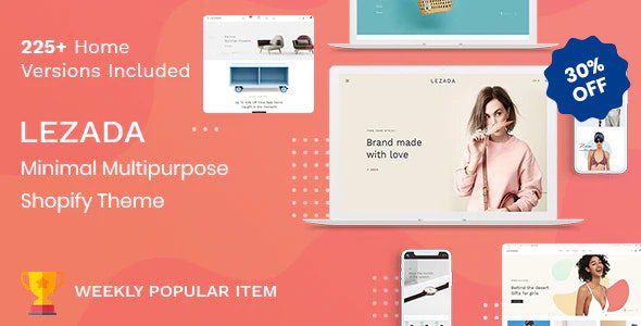 Lezada Nulled 多用途 Shopify 主题免费下载