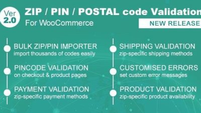 WooCommerce 的 Zip Pin 邮政编码验证器无效