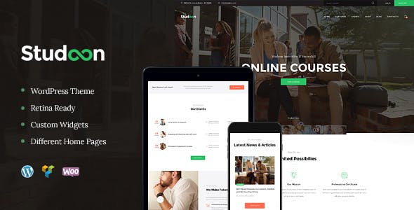 Studeon v1.1.7 An Education Center & Training Courses WordPress Theme