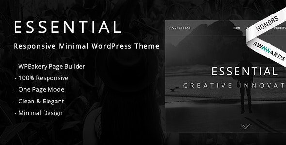 v3.0 Essential Responsive Minimal WordPress Theme