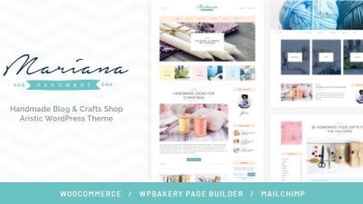 Melania v2.2.1 – Handmade Blog & Crafts Shop Aristic WordPress Theme