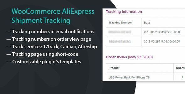 WooCommerce AliExpress Shipment Tracking v1.1.11 Download