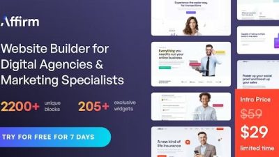 Affirm Nulled Marketing & Digital Agency WordPress 主题免费下载