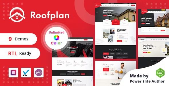 Roofplan Roofing Services WordPress Theme + RTL v.1.0.1