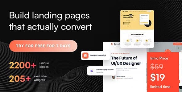 Convertio v1.0.4 Conversion Optimized Landing Page Theme