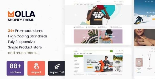 Molla Nulled Multipurpose Responsive Shopify Theme - RTL support Download
