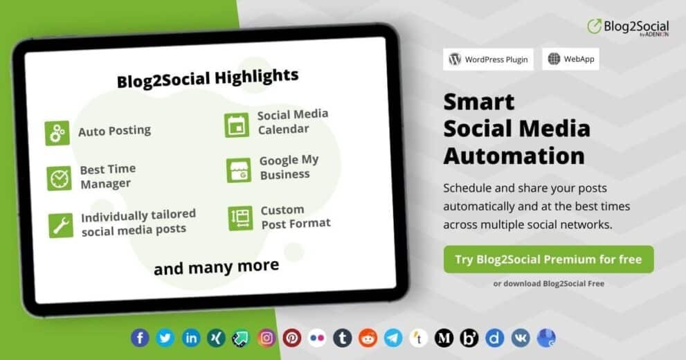 [Activated] Blog2Social Pro v6.9.9