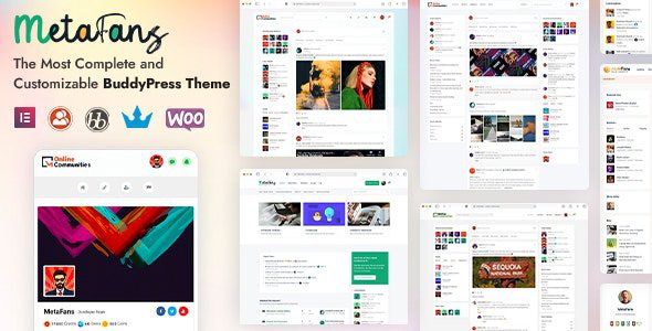 MetaFans v3.1.0 – Community & Social Network BuddyPress Theme