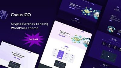 Coeus v.1.1.6 Cryptocurrency Landing Page WordPress Theme