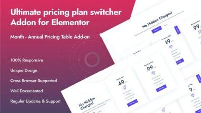 Elementor Nulled 的终极定价计划切换器插件免费下载