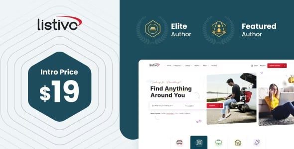 Listivo 无效分类广告和目录列表 WordPress 主题下载