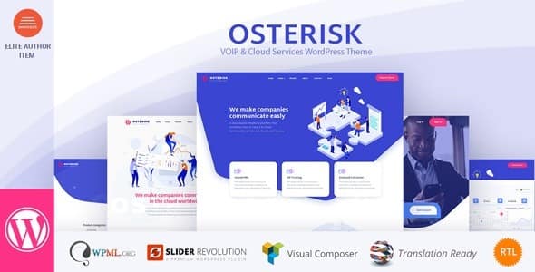Osterisk- VOIP 和云服务 WordPress 主题