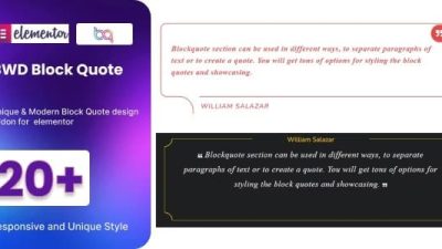 BWD Block Quote for elementor v1.0