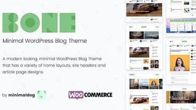 Bone Nulled Minimal & Clean WordPress 博客主题免费下载
