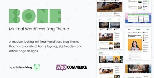 Bone Nulled Minimal & Clean WordPress 博客主题免费下载
