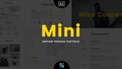 Mini – Onepage Personal Portfolio Theme v.1.6.9