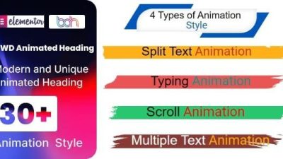 BWD Animated Heading for elementor v1.0