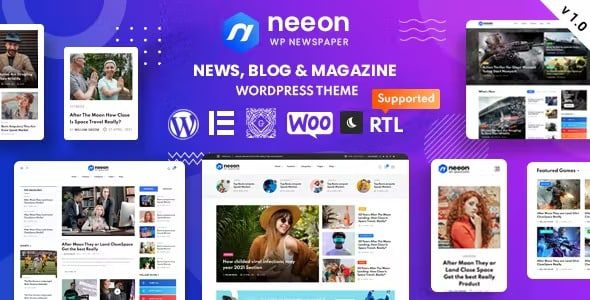 Neeon Nulled WordPress 新闻杂志主题免费下载