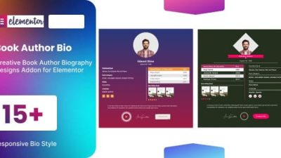 书籍作者简介为 elementor Nulled 免费下载