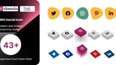 BWD Social Icon addon for elementor v1.0