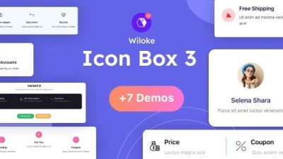 Elementor 的 Wiloke Icon Box Lune 免费下载已取消