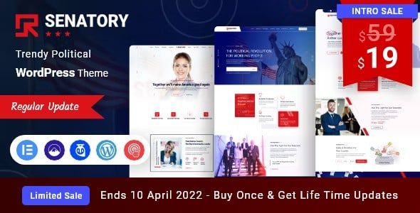 Senatory Political Candidate WordPress Theme v.2.2.4