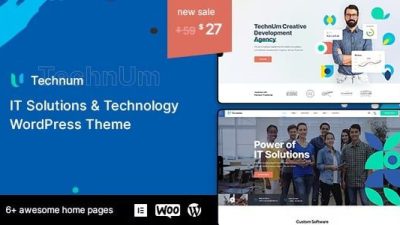 Technum Nulled IT 解决方案和技术 WordPress 主题免费下载