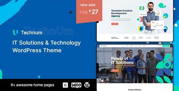 Technum Nulled IT 解决方案和技术 WordPress 主题免费下载