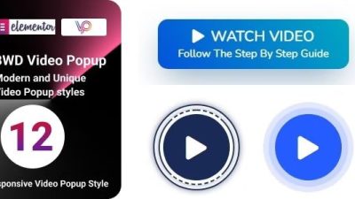 BWD Video Popup for elementor v1.0