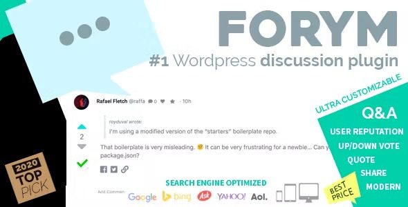 Forym Nulled Modern Discussion Forum for Wordpress 免费下载