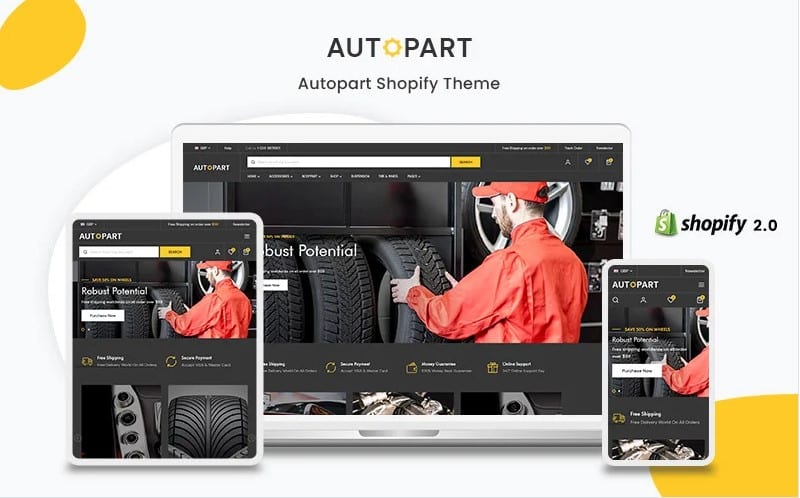 Autopart- The Autopart & Accessories Shopify Theme Template Monster