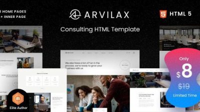 Arvilax Nulled Business Consulting WordPress 主题免费下载