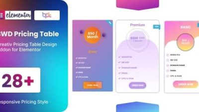 elementor Nulled 免费下载的 BWD 定价表