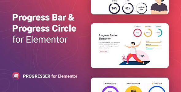 Progresser v1.0.3 Progress Bar and Progress Circle for Elementor